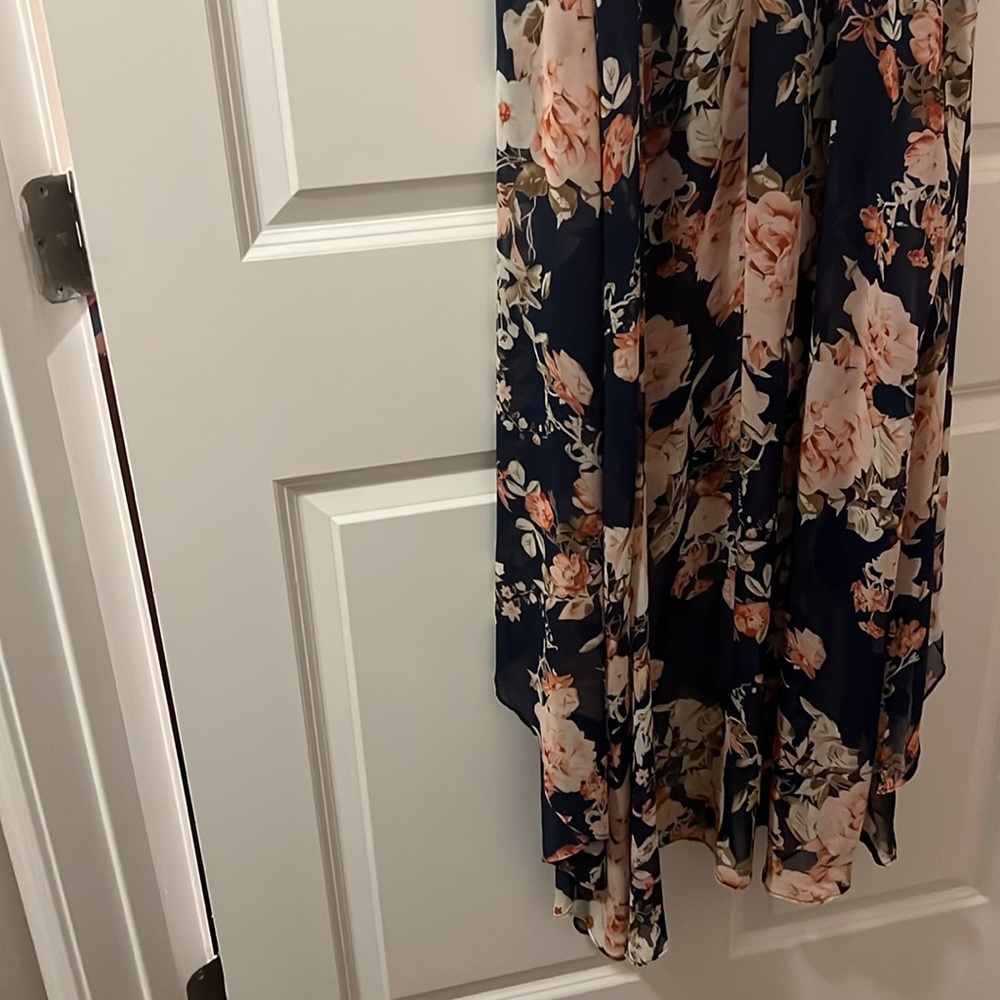 XL Floral Navy Dress summer - Picture 5 of 6